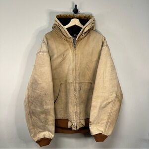 Carhartt Tan Hooded Jacket